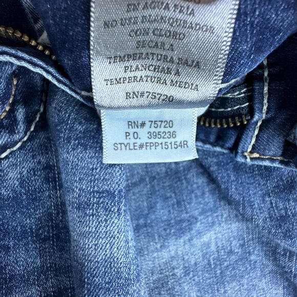 **SOLD**Buckle BKE Jake Jeans Mens 31R X 30 Blue Bootleg Stretch Western Cowboy - Picture 9 of 15